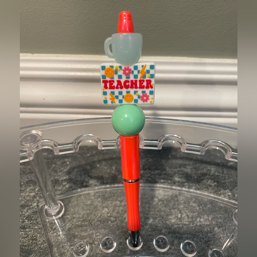 Homemade Beadable Teacher Pen